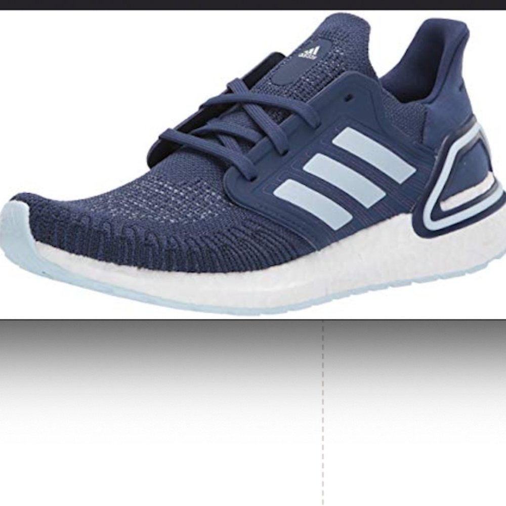 adidas Women's Ultraboost 20 Running Shoes Tech Indigo/Sky Tint - Picture 1 of 1
